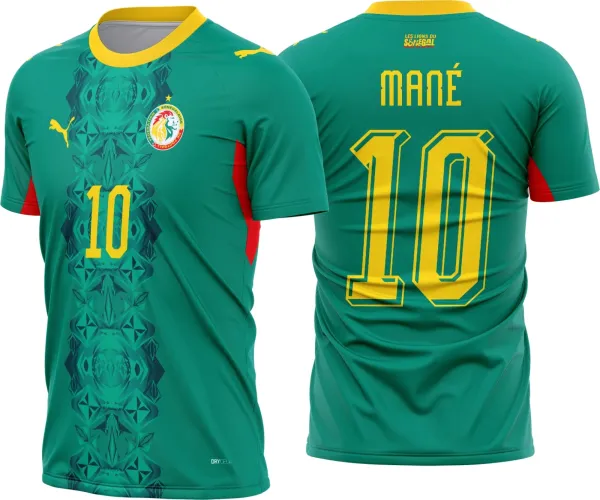 Arte camisa titular futebol seleções com design criativo inspirado em uniformes de competição