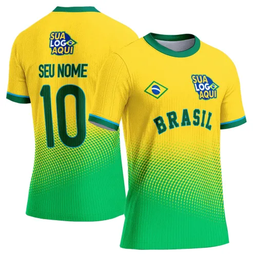 Arte camisa torcida verde amarela, criada para camisetas personalizadas com inspiração no futebol brasileiro.