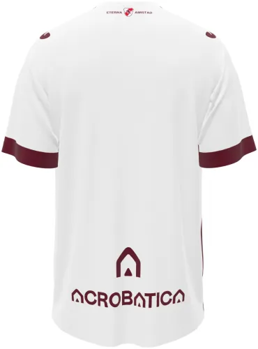 Camisa visitante do Torino FC 2026 - 2027 branca com faixa diagonal grená, frente e costas