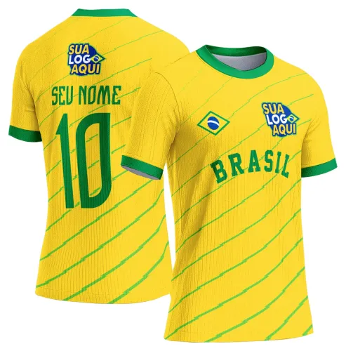Arte para camiseta Brasil torcida futebol, ideal para criar peças personalizadas com tema esportivo nacional.
