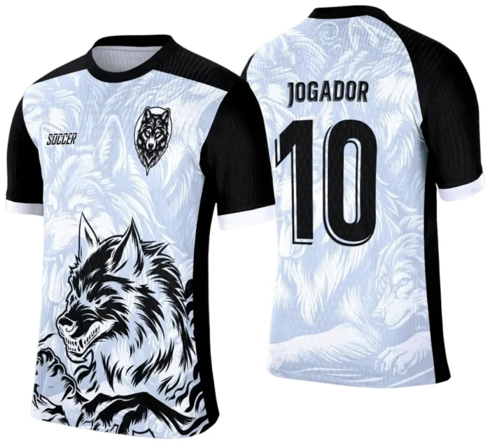 Arte de Camiseta Escolar Lobo para Interclasse 2025