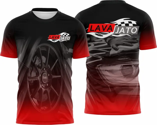Camisa com logo no peito em destaque e estampa grande nas costas, ideal para quem busca estilo e identidade no segmento automotivo, transmitindo profissionalismo e autenticidade em cada detalhe da peça.