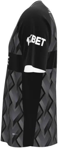 Camisa de edição especial da Universidad Católica 2026 cinza com chevrons em relevo, frente e costas