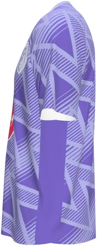 Camisa visitante do AFC Bournemouth 2026 - 2027 lilás com ziguezague tom sobre tom, frente e costas