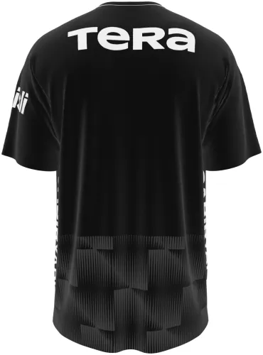 Camisa terceiro uniforme do Beşiktaş 2026 - 2027 preta com blocos tom sobre tom, frente e costas
