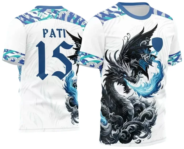 Arte Estampa - Camisa de Interclasse - Dragão Azul  2024-2025