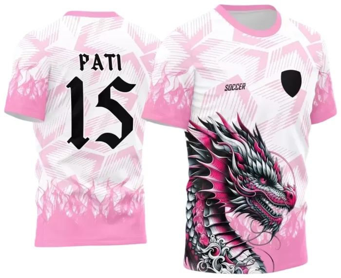Arte Estampa - Camisa de Interclasse - Dragão Rosa 2024-2025