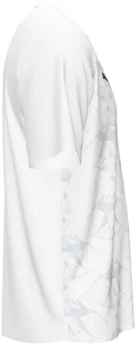 Camisa visitante do Egito 2026 branca com losangos de figuras faraônicas, frente e costas