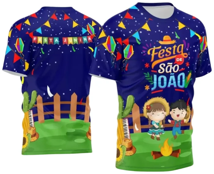  Arte Estampa Camiseta Arraiá 2025