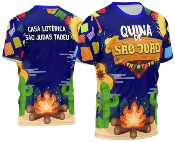  Arte Estampa Camiseta Arraiá 2025