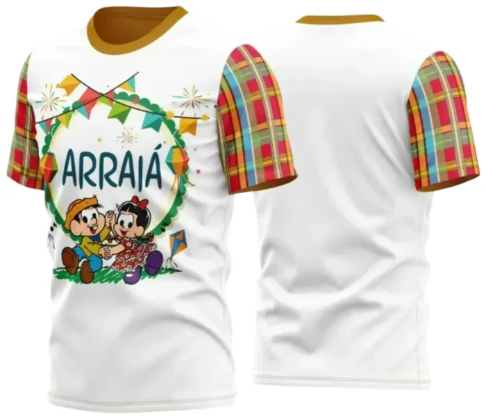  Arte Estampa Camiseta Arraiá 2025