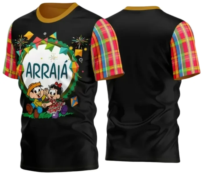  Arte Estampa Camiseta Arraiá 2025