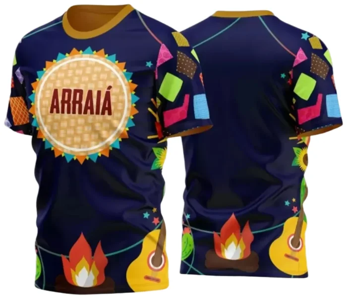  Arte Estampa Camiseta Arraiá 2025
