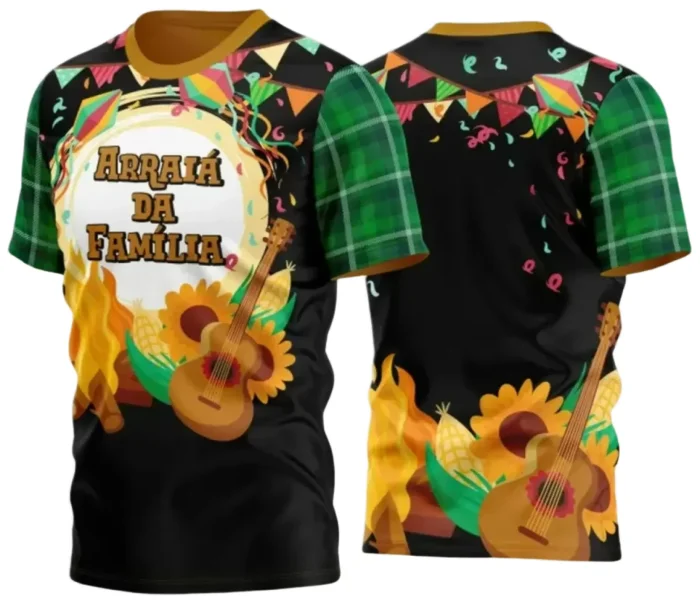  Arte Estampa Camiseta Arraiá 2025