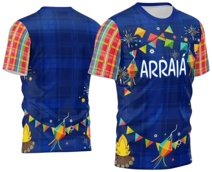  Arte Estampa Camiseta Arraiá 2025