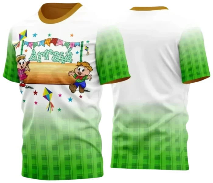  Arte Estampa Camiseta Arraiá 2025