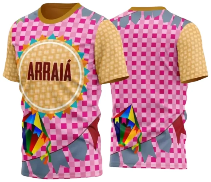  Arte Estampa Camiseta Arraiá 2025