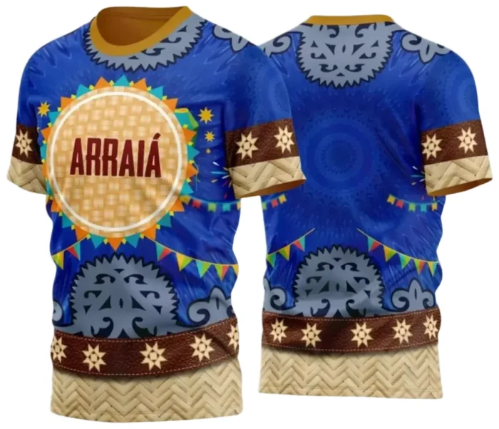  Arte Estampa Camiseta Arraiá 2025