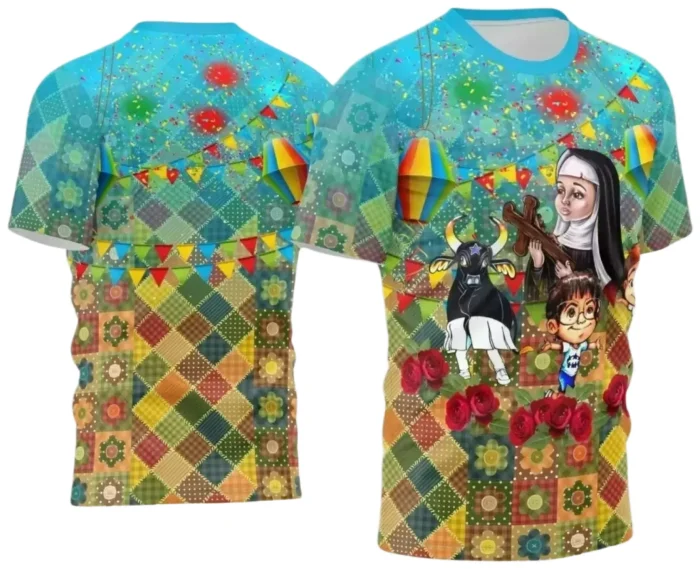  Arte Estampa Camiseta Arraiá 2025