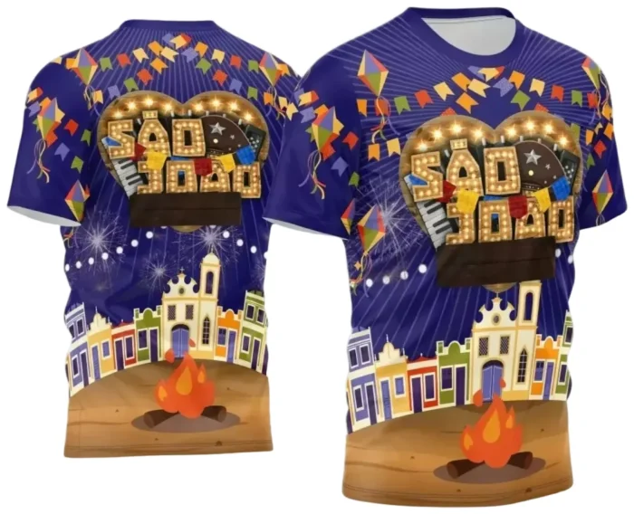  Arte Estampa Camiseta Arraiá 2025