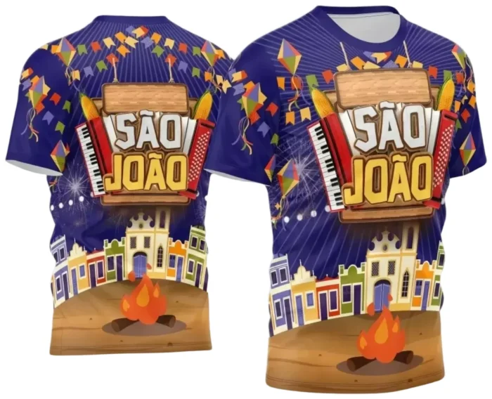  Arte Estampa Camiseta Arraiá 2025