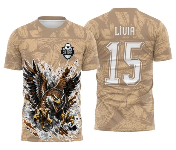 Arte digital de gavião para camisa de nono ano e jogos interclasse escolares Arte Autoral Doces Desenhos