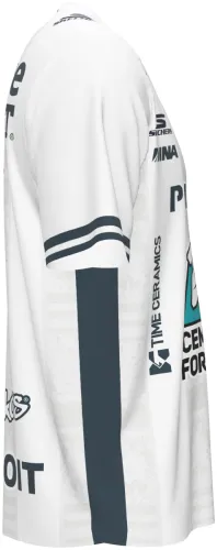 Camisa visitante do Pachuca 2026 - 2027 branca com coluna central ornamentada, frente e costas