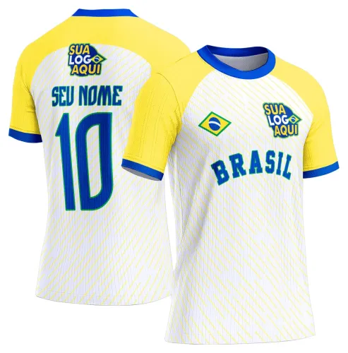 Arte para camisa Brasil rumo ao hexa, perfeita para camisetas de torcida em clima de futebol mundial.