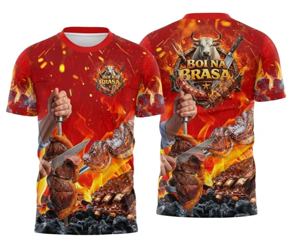 Arte para Camisa Churrascaria Carne Profissional