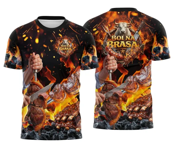 Arte para Camisa Churrascaria Carne Profissional