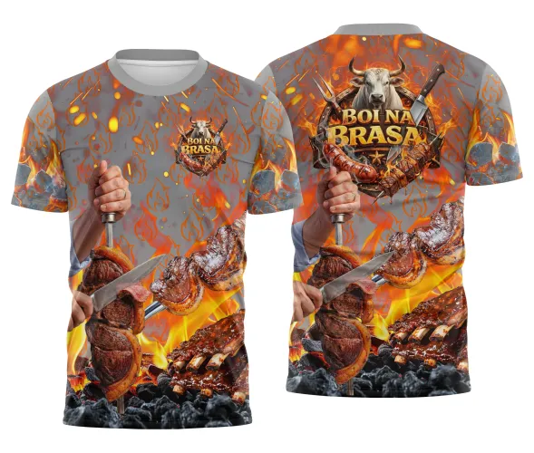 Arte para Camisa Churrascaria Carne Profissional