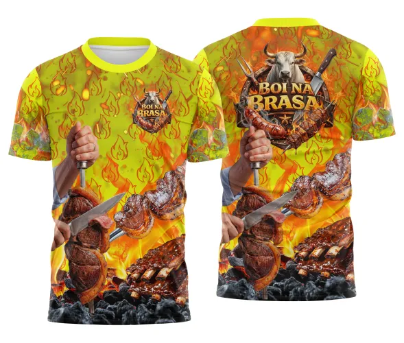 Arte para Camisa Churrascaria Carne Profissional