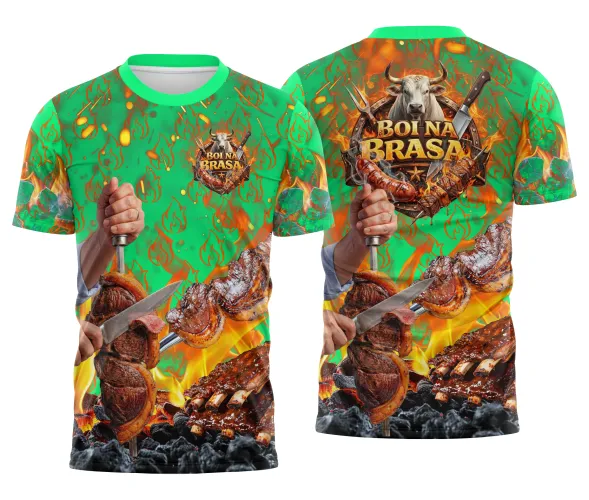 Arte para Camisa Churrascaria Carne Profissional