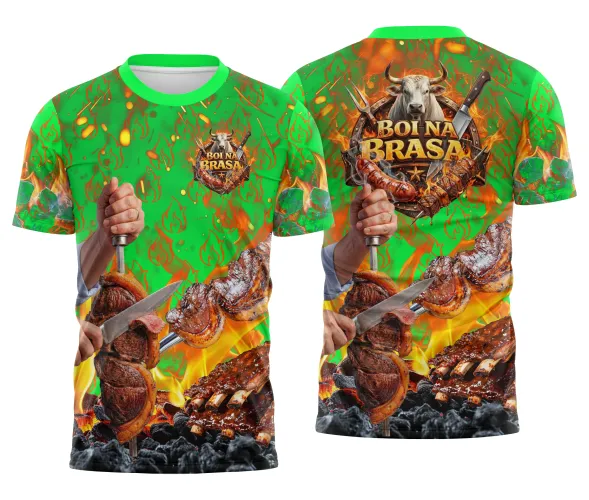 Arte para Camisa Churrascaria Carne Profissional
