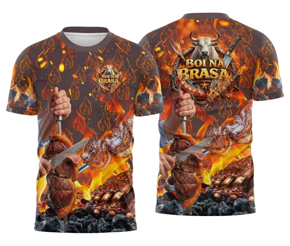 Arte para Camisa Churrascaria Carne Profissional