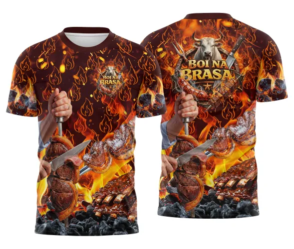 Arte para Camisa Churrascaria Carne Profissional