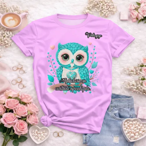 Arte para Camisa de Pedagogia Personalizada | Doces Desenhos