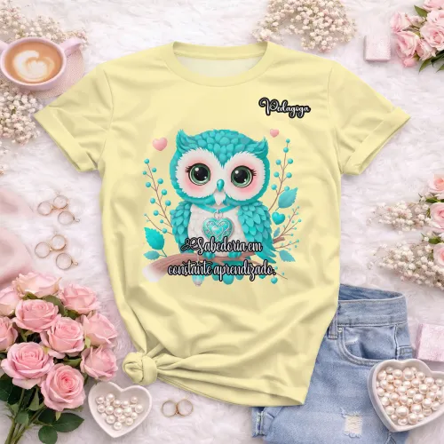 Arte para Camisa de Pedagogia Personalizada | Doces Desenhos