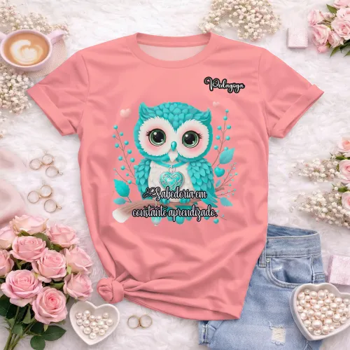 Arte para Camisa de Pedagogia Personalizada | Doces Desenhos