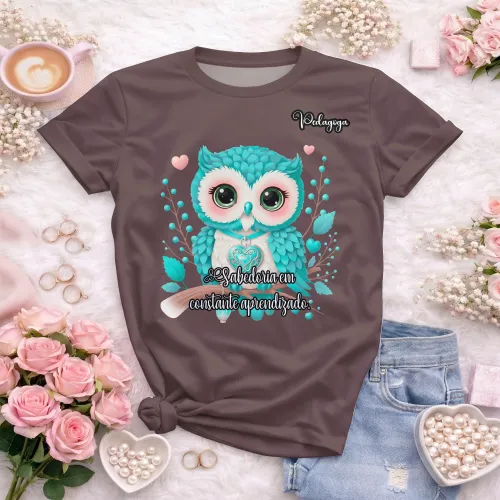 Arte para Camisa de Pedagogia Personalizada | Doces Desenhos