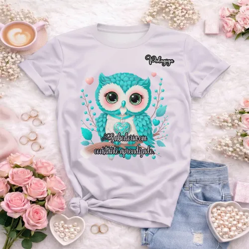 Arte para Camisa de Pedagogia Personalizada | Doces Desenhos