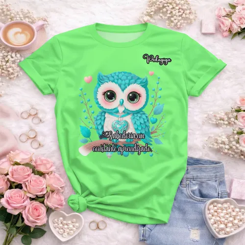 Arte para Camisa de Pedagogia Personalizada | Doces Desenhos