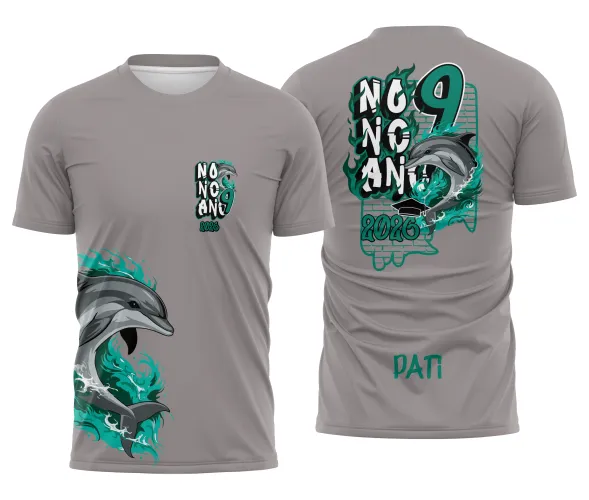 Arte para Camisa Escolar Nono Ano Golfinho – CDR Pronto