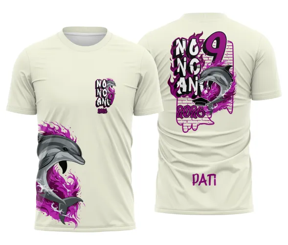 Arte para Camisa Escolar Nono Ano Golfinho – CDR Pronto