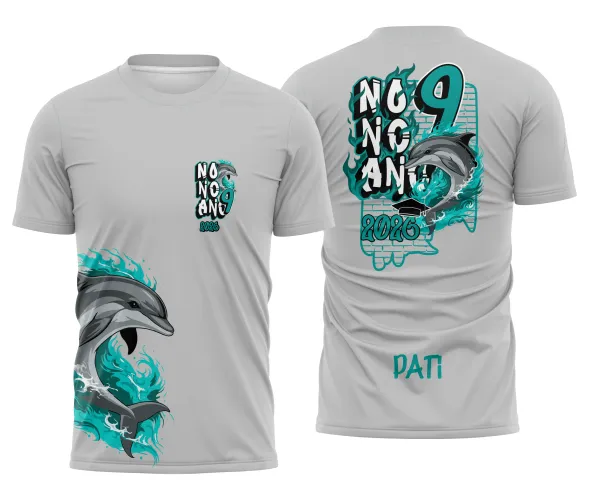 Arte para Camisa Escolar Nono Ano Golfinho – CDR Pronto