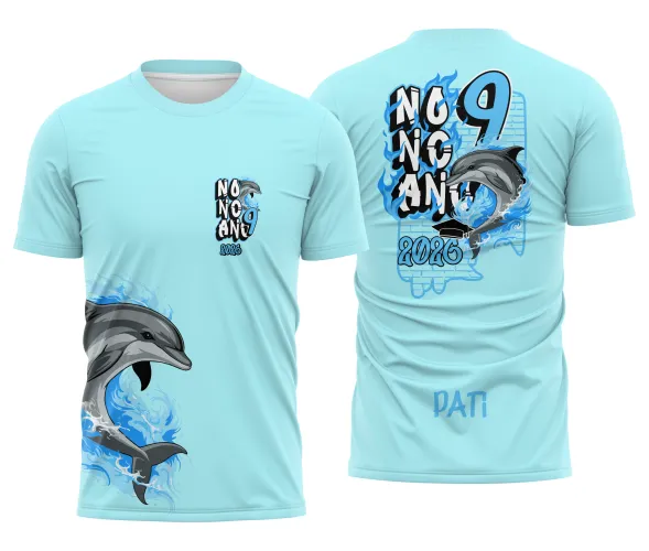 Arte para Camisa Escolar Nono Ano Golfinho – CDR Pronto