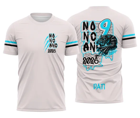 Arte para Camisa Escolar Nono Ano Pantera – Arquivo CDR Pronto
