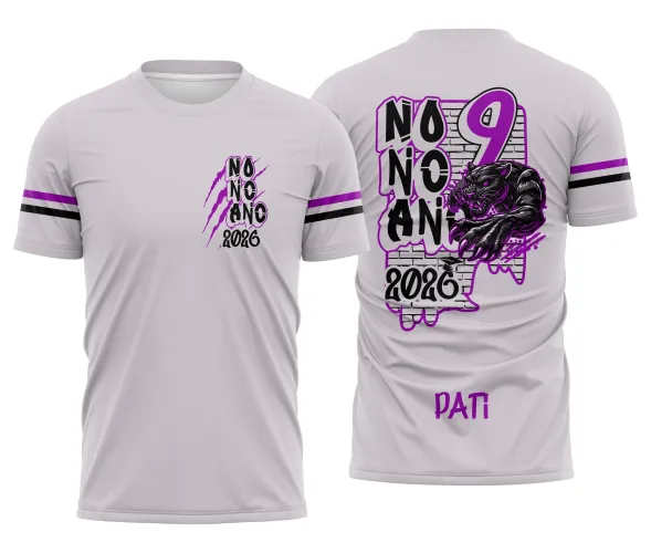 Arte para Camisa Escolar Nono Ano Pantera – Arquivo CDR Pronto