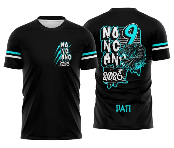 Arte para Camisa Escolar Nono Ano Pantera – Arquivo CDR Pronto