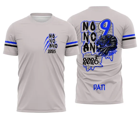 Arte para Camisa Escolar Nono Ano Pantera – Arquivo CDR Pronto